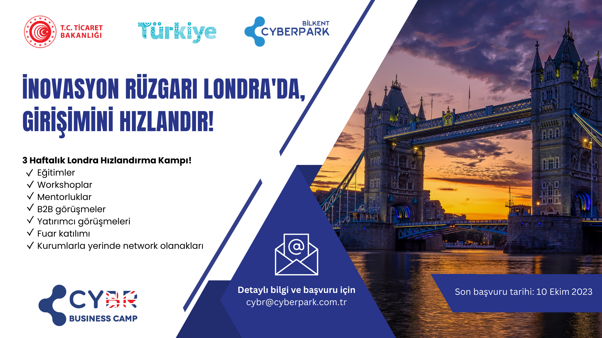 Bilkent CYBERPARK CyBr Business Camp ile İnovasyon ve Büyüme Yolundaki Türk Firmalarını Desteklemeye Devam Ediyor!