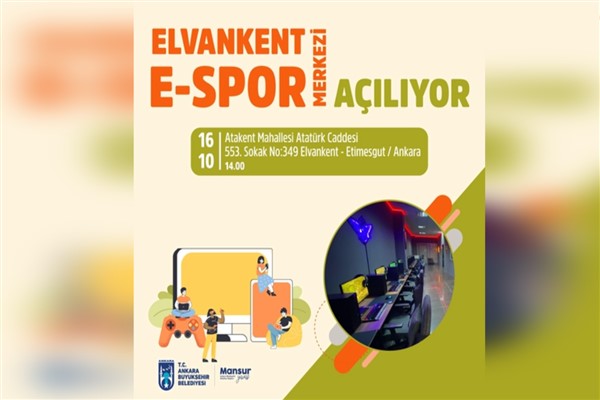 Yeni e-spor merkezi Elvankent’te açılıyor
