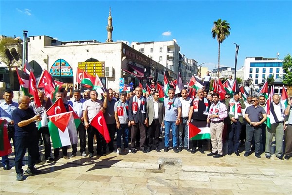 Şanlıurfa’da Filistin’e destek mitingi