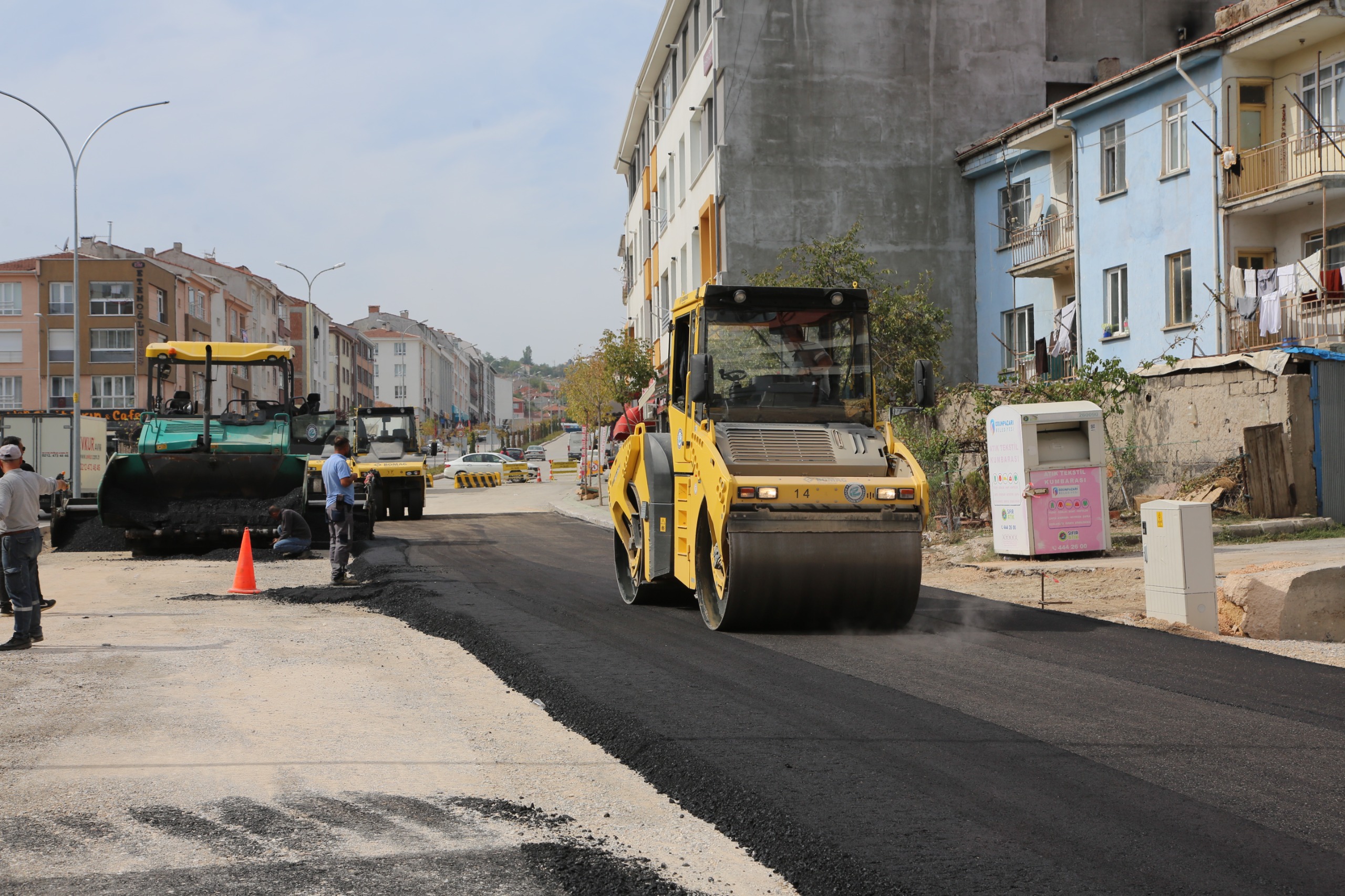 Ziya Gökalp Bulvarı’nda asfalt çalışmasına başlandı