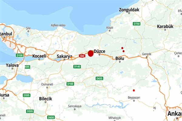 Düzce’de deprem