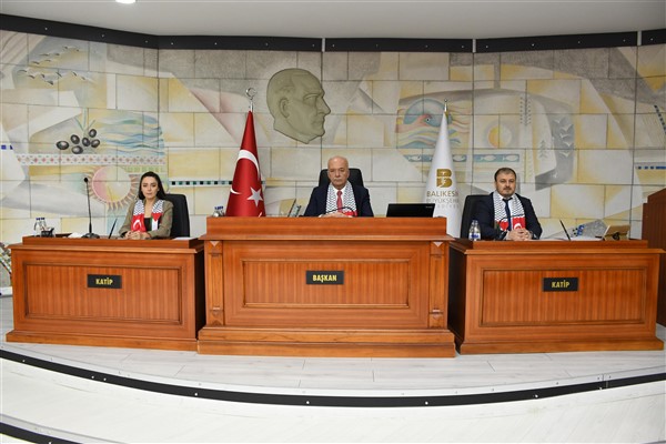 Balıkesir Büyükşehir Belediye Meclisi’nden İsrail’e kınama