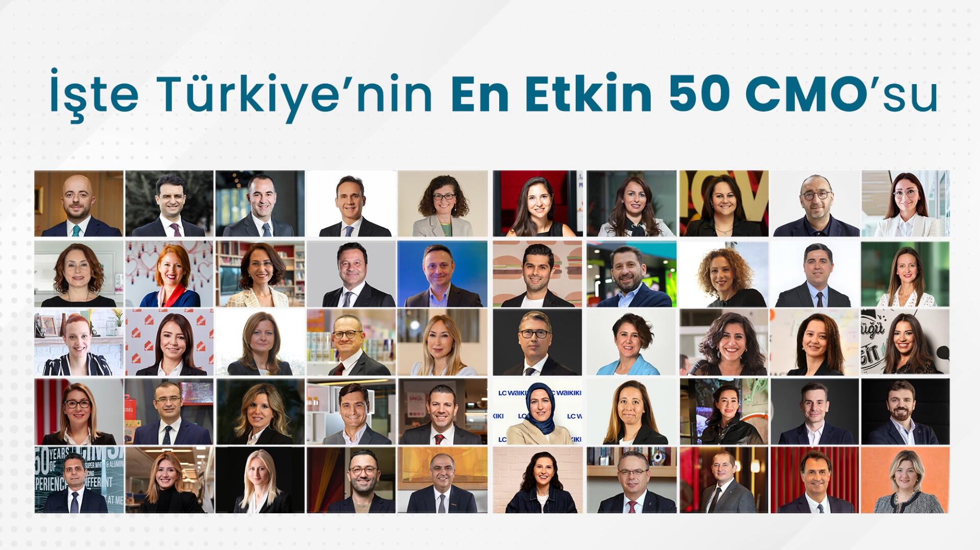 Türkiye’nin ‘En Etkin 50 CMO’su belli oldu, listenin yarısından fazlası kadın