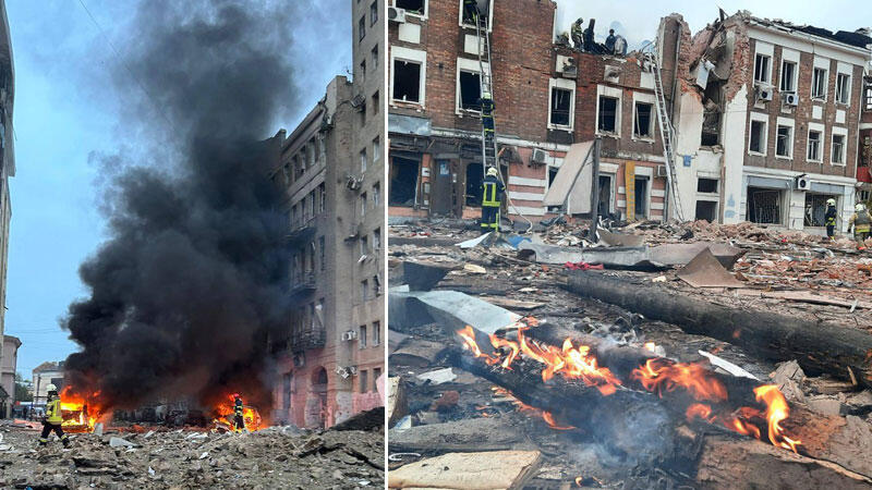 Rusya bugün Harkiv’i tekrar vurdu: 2 kişi hayatını kaybetti