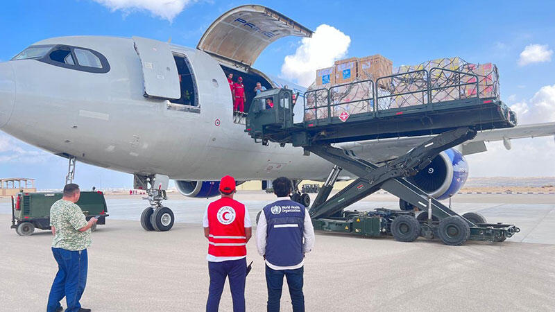 DSÖ tıbbi yardımı Refah Sınır Kapısı’na ulaştı, kapının açılması bekleniyor