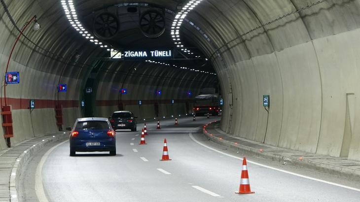 Yeni Zigana Tüneli’ni 1 milyonun üzerinde araç kullandı
