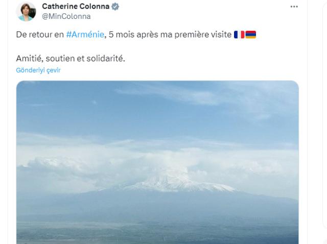 Fransa Dışişleri Bakanı Catherine Colonna'dan skandal paylaşım! Türkiye'yi hedef aldı