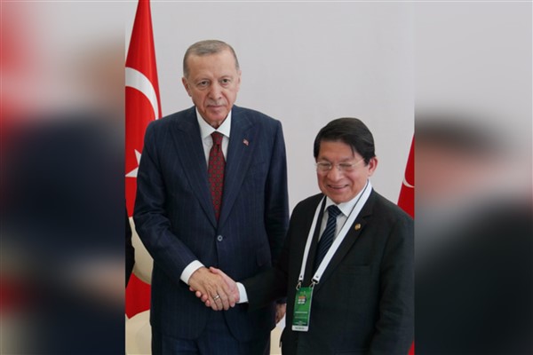 Cumhurbaşkanı Erdoğan, Nikaragua Dışişleri Bakanı Colindres’i kabul etti