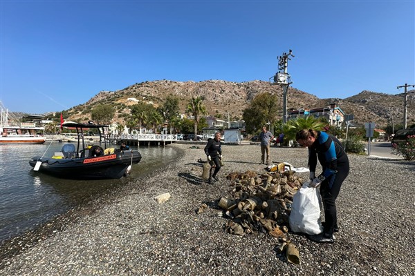 Su altı temizliği, antik alanların ortaya çıkmasına destek oluyor