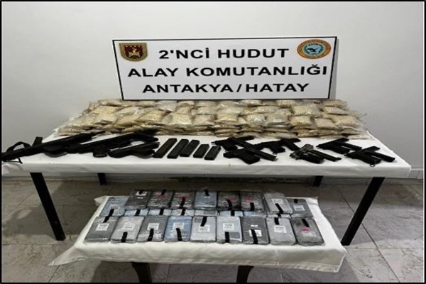 Hatay sınır hattında uyuşturucu madde ele geçirildi