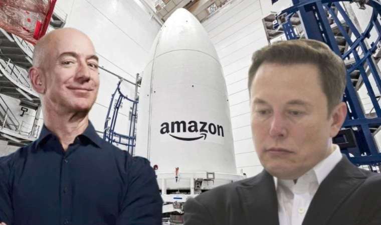 Bezos’tan Musk’a yeni hamle: Amazon da uzaya uydu gönderecek