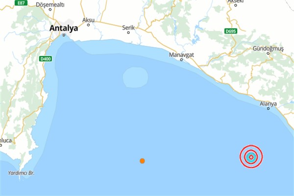 Akdeniz’de deprem