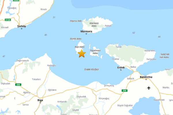 Balıkesir açıklarında deprem