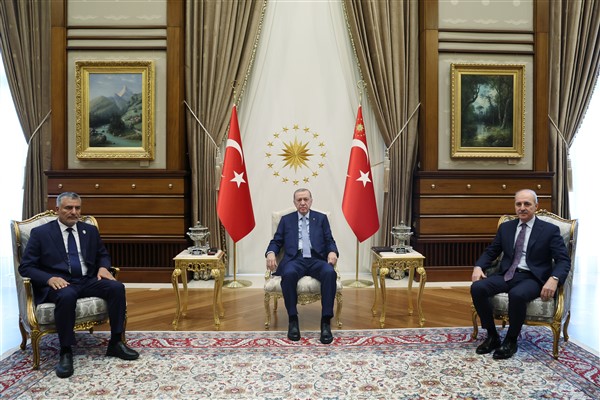 Cumhurbaşkanı Erdoğan, Libya DYK Başkanı Tekale’yi kabul etti