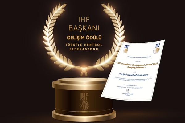Türkiye Hentbol Federasyonu’na IHF’den ‘Gelişim’ ödülü
