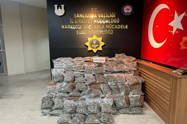 Şanlıurfa’da 46 kilo 500 gram uyuşturucu ele geçirildi