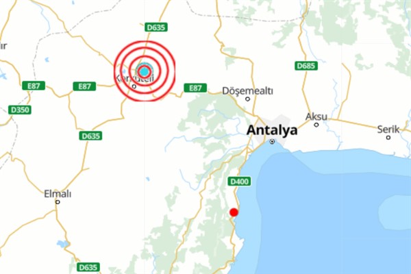 Antalya’da deprem