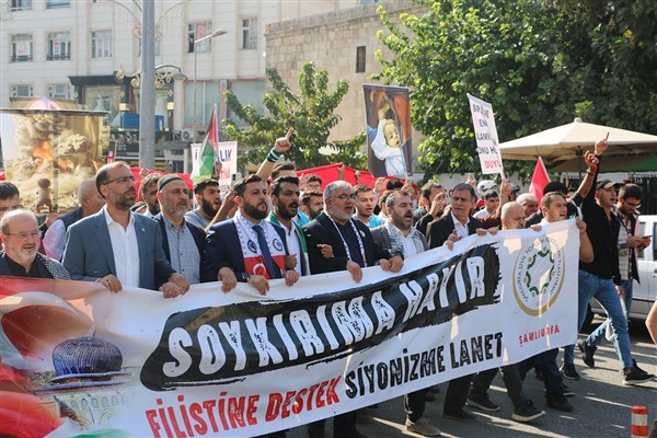 HÜDA PAR’dan Gazze için düzenlenen yürüyüşe destek