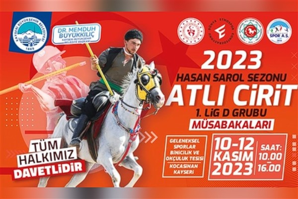 Kayseri, Spor A.Ş. Atlı Cirit Müsabakaları’na ev sahipliği yapıyor