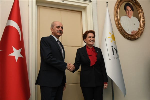 Akşener, TBMM Başkanı Kurtulmuş ile görüştü
