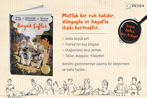 Sekiz büyük şefin imza yemekleri “Büyük Şefler” adlı grafik romanda buluştu