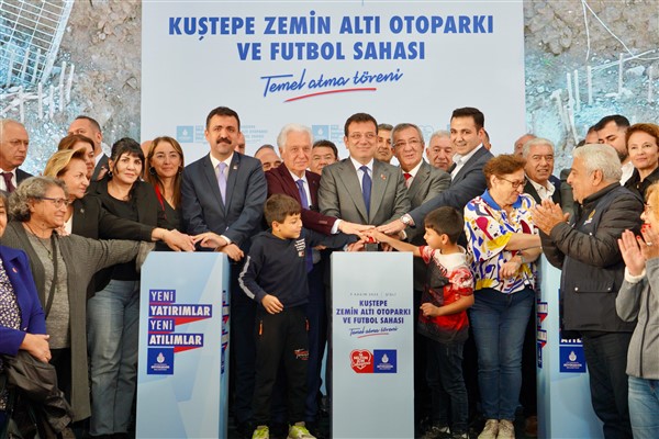 Kuştepe Zeminaltı Otoparkı ve Futbol Sahası’nın temeli atıldı