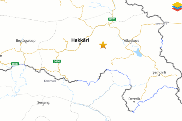 Hakkari’de 4.5 büyüklüğünde deprem