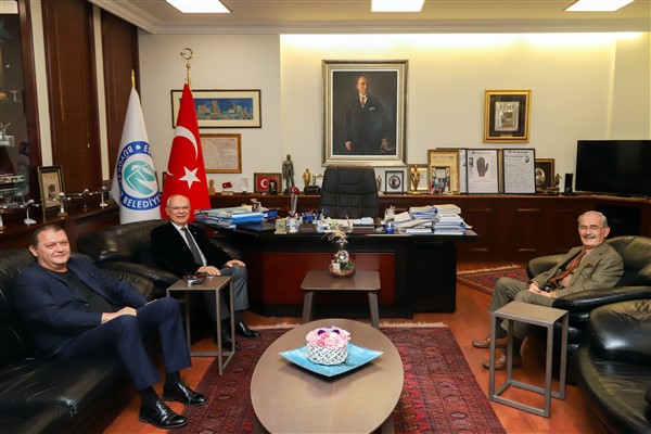ETB Başkanı Zeydan, Başkan Büyükerşen’e ziyarette bulundu