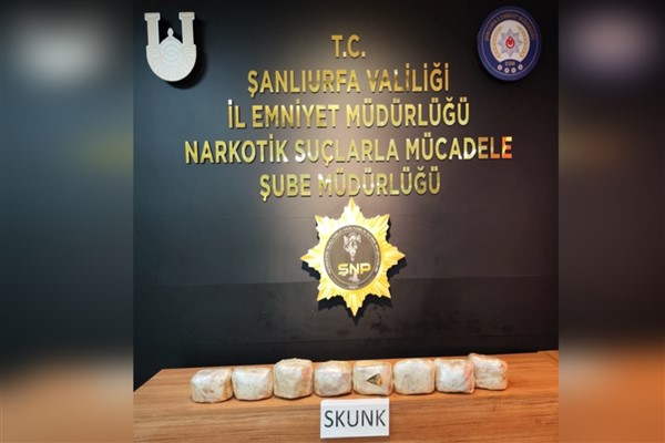 Şanlıurfa’da 43 kilo 700 gram uyuşturucu ele geçirildi