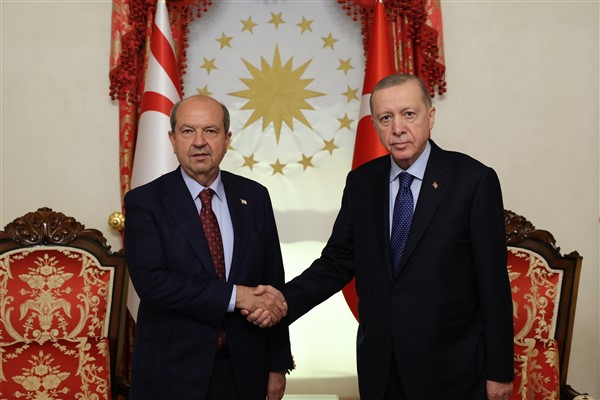 Cumhurbaşkanı Erdoğan, KKTC Cumhurbaşkanı Tatar ile bir araya geldi