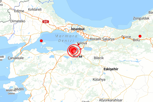 Bursa’da deprem