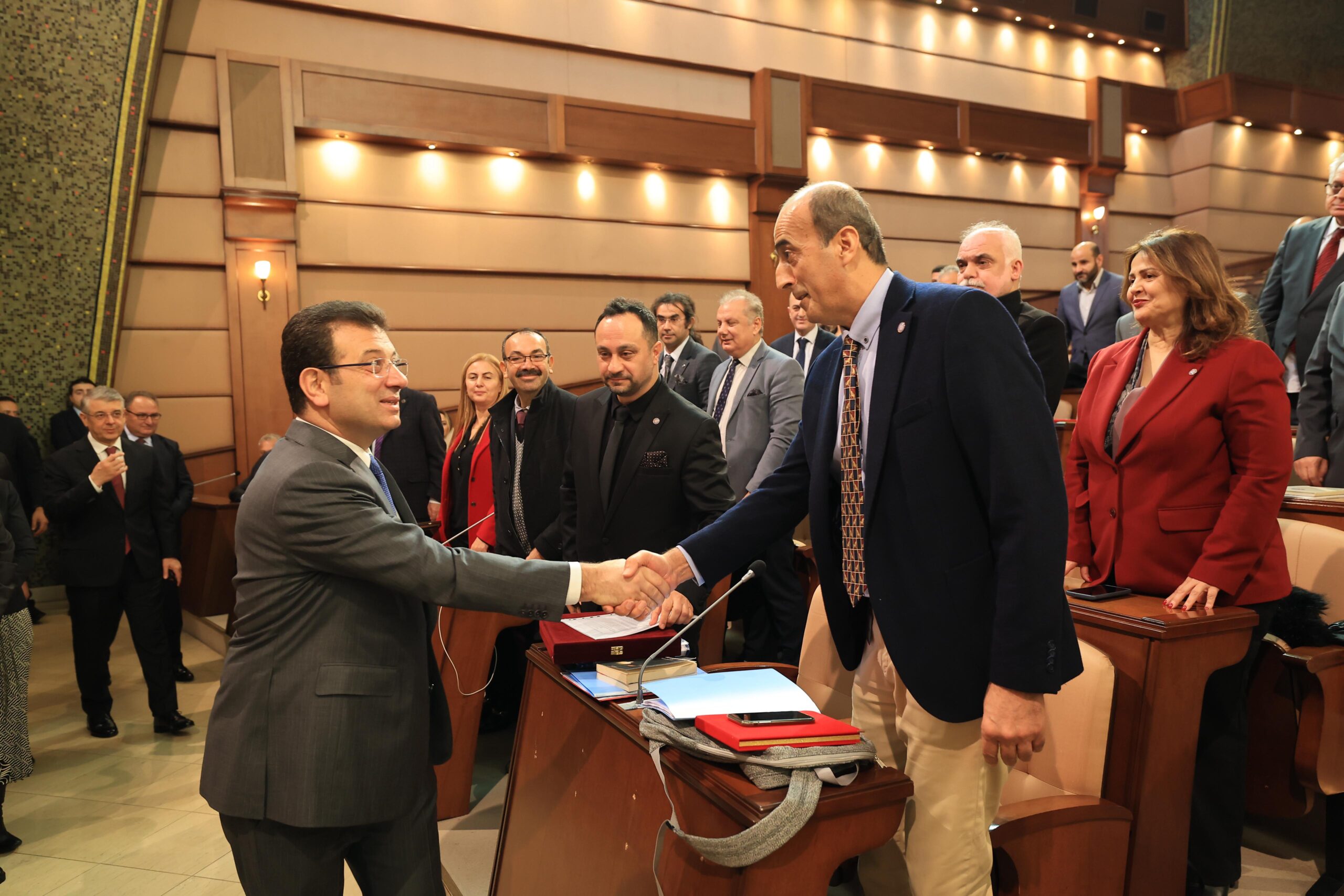 İmamoğlu, Hatay heyetini tarihi Meclis Salonu’nda ağırladı