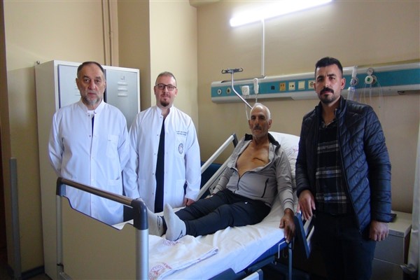 Şanlıurfa’da 6 santimlik kesi ile BY-PASS ameliyatı yapıldı