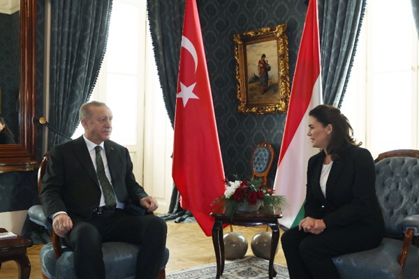 Cumhurbaşkanı Erdoğan, Macaristan Cumhurbaşkanı Novak ile görüştü