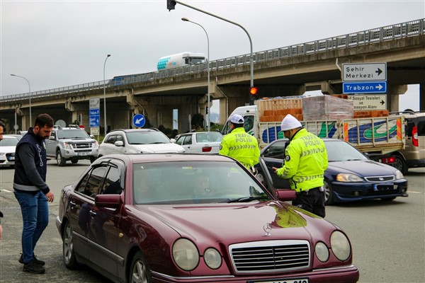 Rize’de trafik denetimi yapıldı