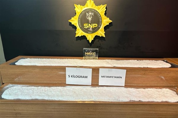 Şanlıurfa’da 5 kilogram metamfetamin ele geçirildi