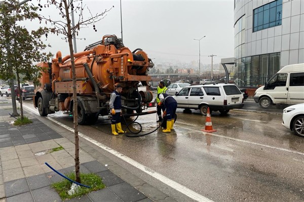 Gaziantep’te yoğun yağışın sebep olduğu olumsuzluklar giderildi