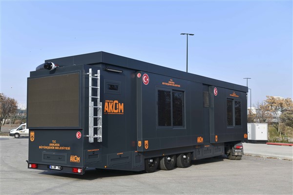 Ankara Büyükşehir’den olası afetlere karşı “Gezici Afet Koordinasyon Merkezi”