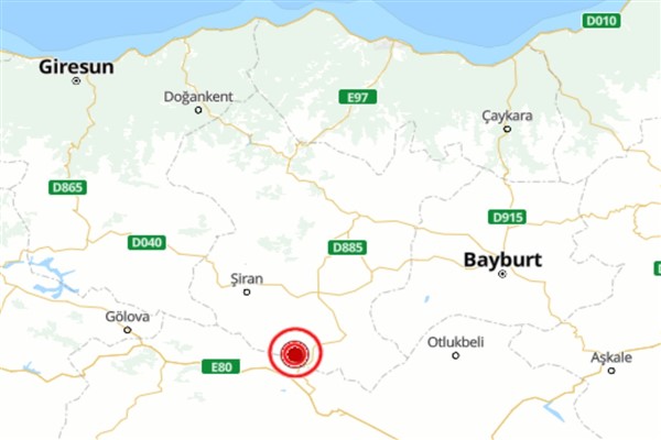 Gümüşhane’de deprem