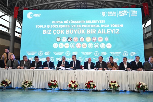 Bursa Büyükşehir’de toplu sözleşme imzalandı