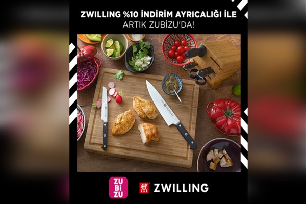 ZUBİZU’nun ayrıcalıklar dünyasına katılan Zwilling’den yüzde 10 indirim fırsatı