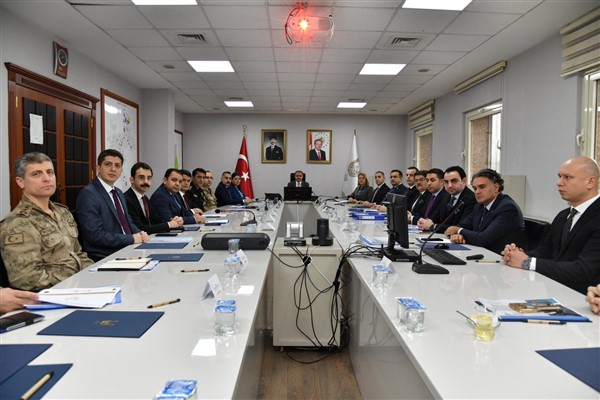 Seçim güvenliği toplantısı Vali Şıldak başkanlığında yapıldı