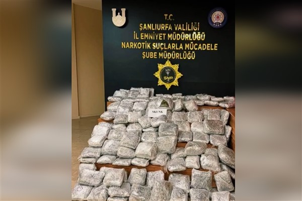 Şanlıurfa’da 85 kilo 750 gram uyuşturucu madde ele geçirildi