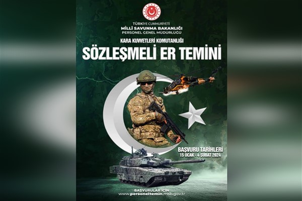 Milli Savunma Bakanlığı’nın sözleşmeli er başvuruları başladı