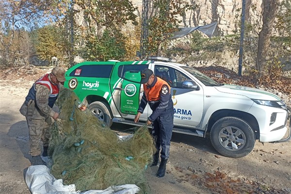 Şanlıurfa’da yasak ağ ile avcılık yapan şahısa para cezası uygulandı