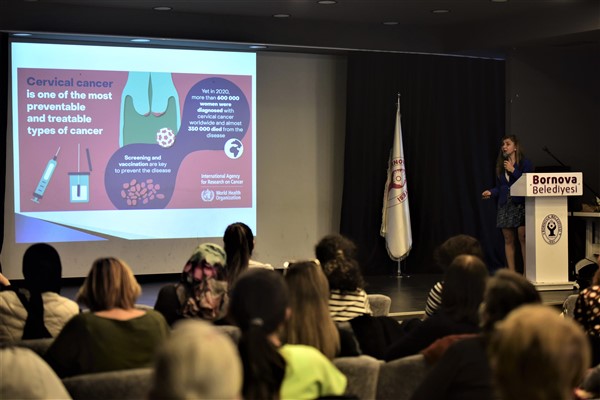 Bornova’da Rahim ağzı kanseri semineri düzenlendi