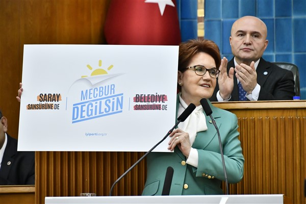 Akşener: “Saray sansürüne de, belediye sansürüne de mecbur değilsin!”