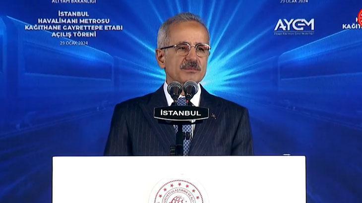 Gayrettepe-İstanbul Havalimanı metro hattı açılıyor! Bakan Uraloğlu: Seyahat süresi 30 dakika olacak