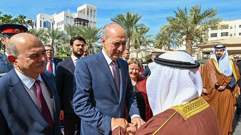 Kurtulmuş, Şura Meclisi Başkanı Ali bin Saleh Al Saleh ile bir araya geldi