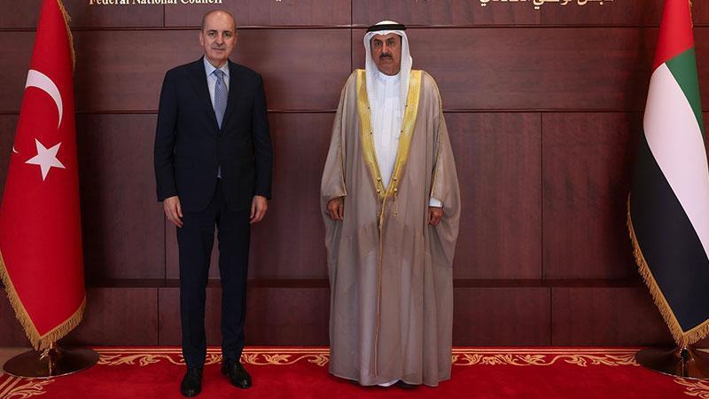 Kurtulmuş, BAE Federal Konsey Başkanı Ghobash ile bir araya geldi